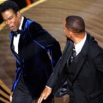 will smith chris rock oscar slap viral moment behind the scene stage background different angle