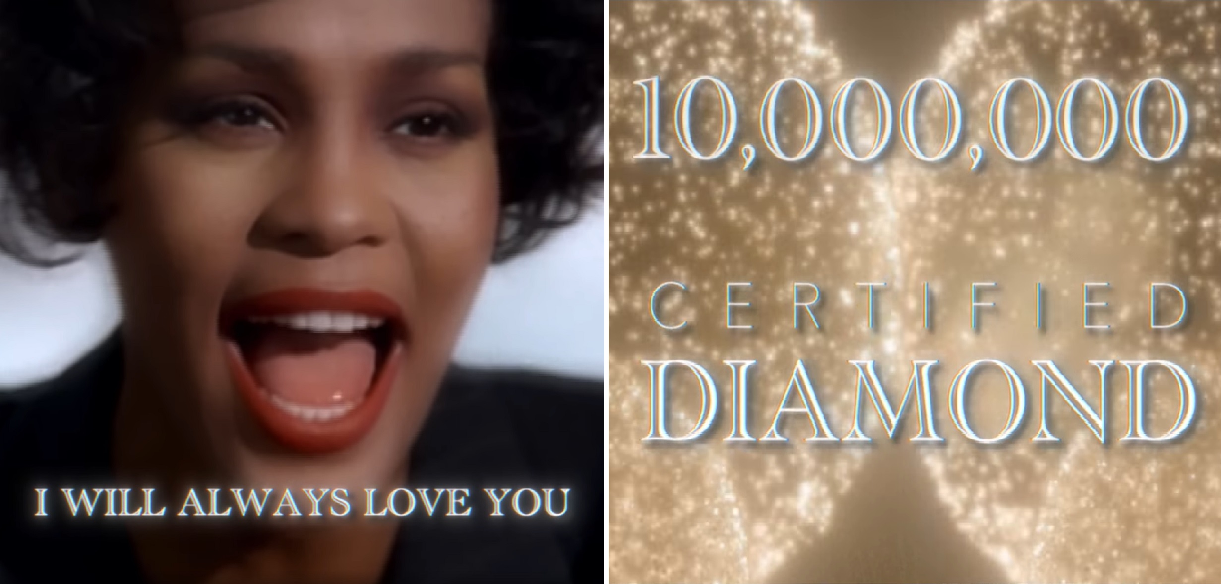 Whitney Houston's 'I Will Always Love You' Certified Diamond By